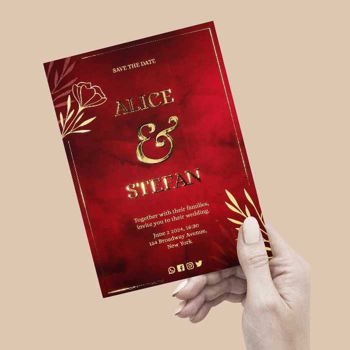 Foiled Invitation Cards