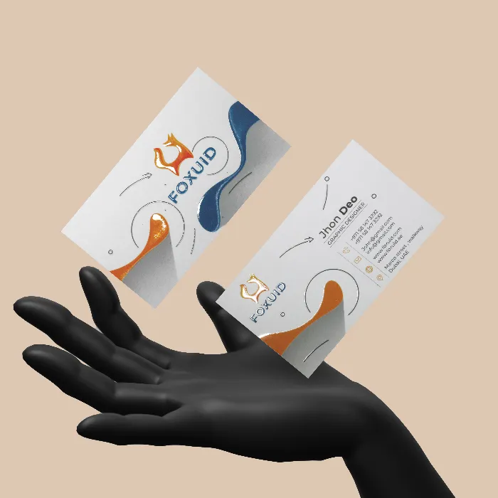 Raised Shiny Business Cards